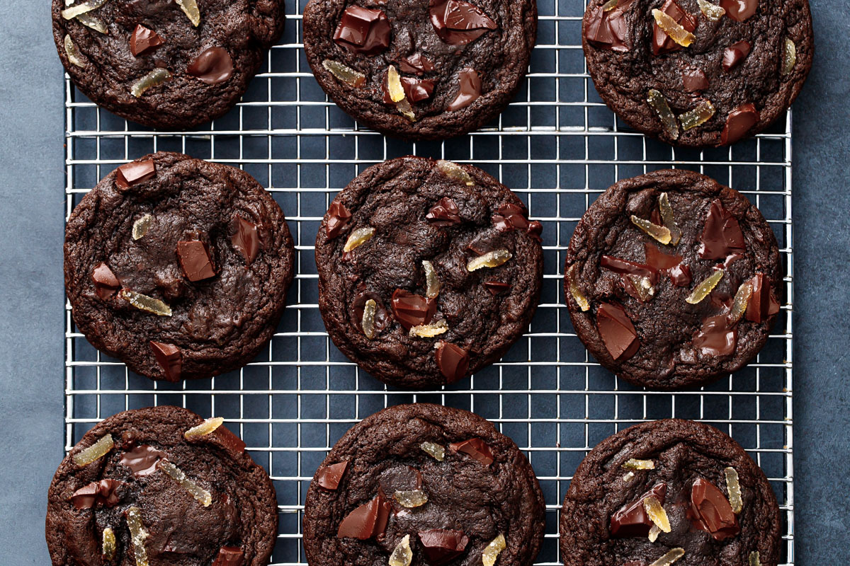 image of Double Dark Chocolate Ginger Cookies recipe by Love and Olive Oil