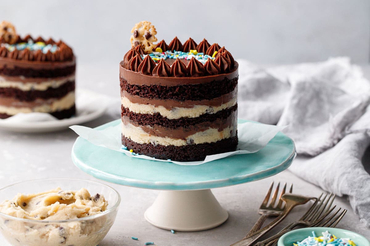 Chocolate Chip Cookie Drip Cake - Jane's Patisserie