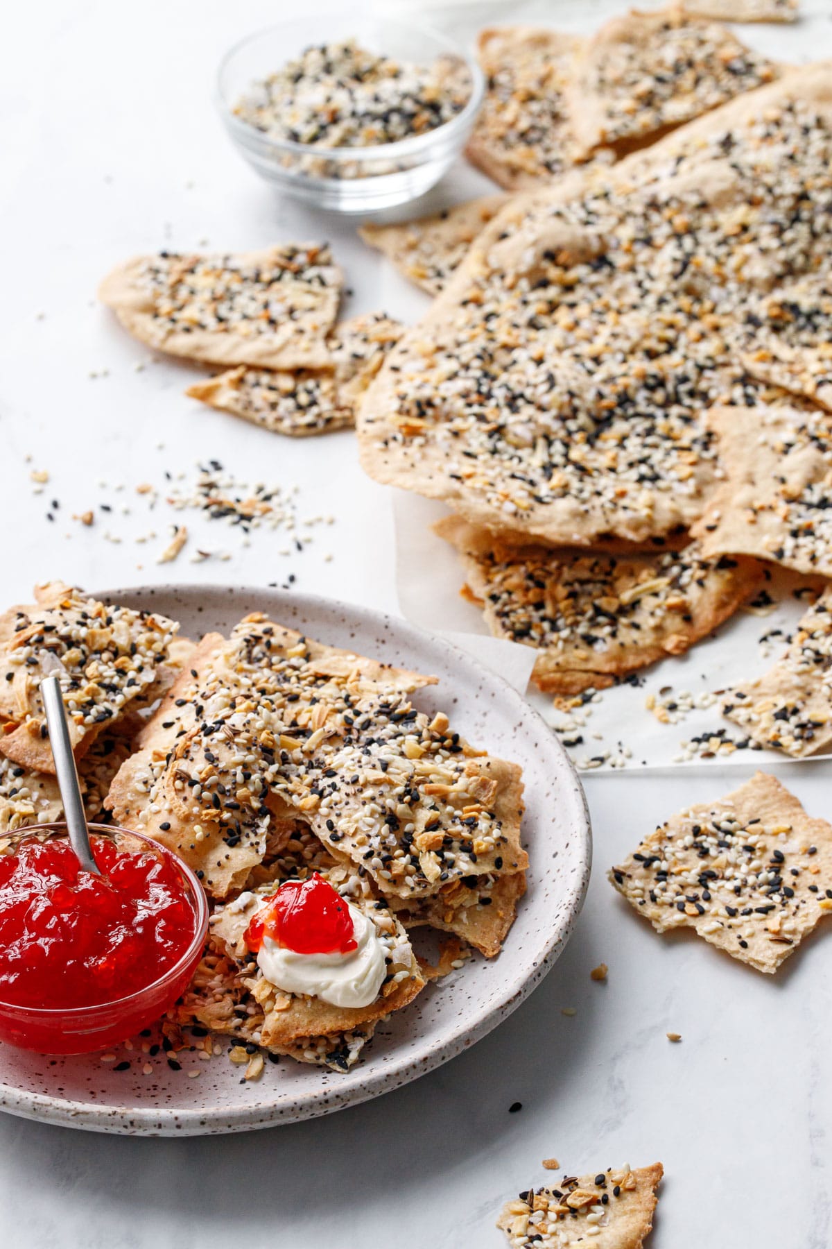 Homemade Everything Crackers Love and Olive Oil