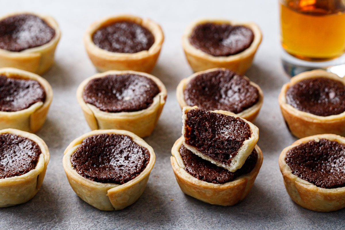 Mini Bourbon Fudge Pies