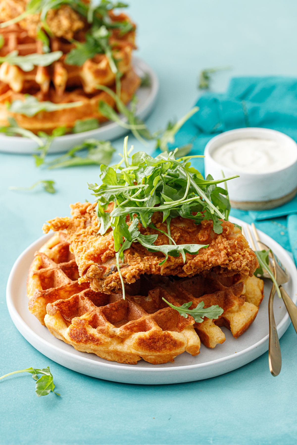 Savory Cheddar Cheese Waffles Love and Olive Oil