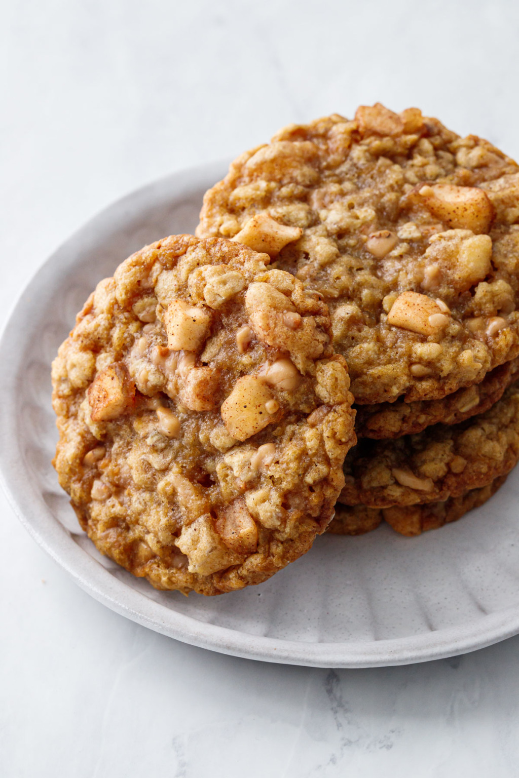 Toffee Apple Oatmeal Cookies Love and Olive Oil
