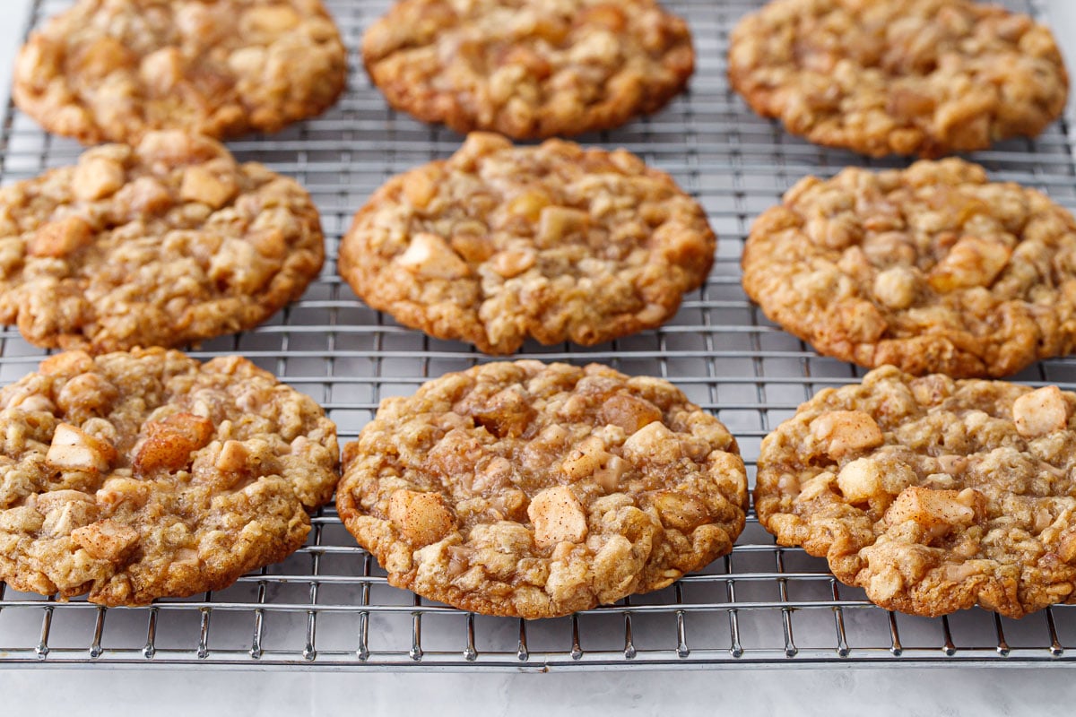 Toffee Apple Oatmeal Cookies Love and Olive Oil