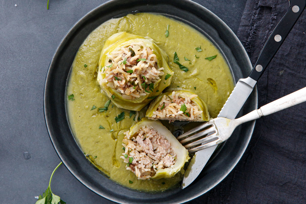 Hungarian Stuffed Kohlrabi