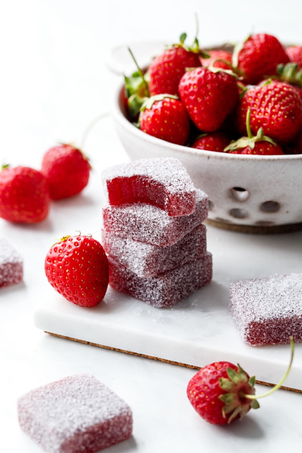 Homemade Sour Strawberry Gummies Love and Olive Oil