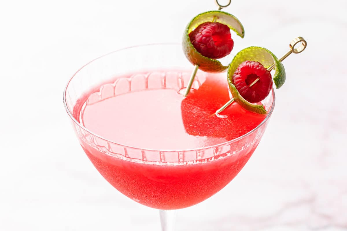 Raspberry Lime Gin Sour