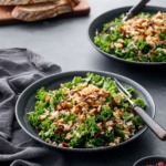 Kale & Farro Salad with Sourdough Breadcrumbs