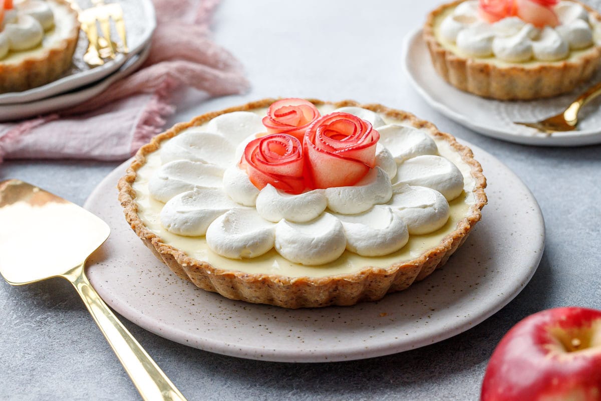 Caramel Apple Mousse Tart