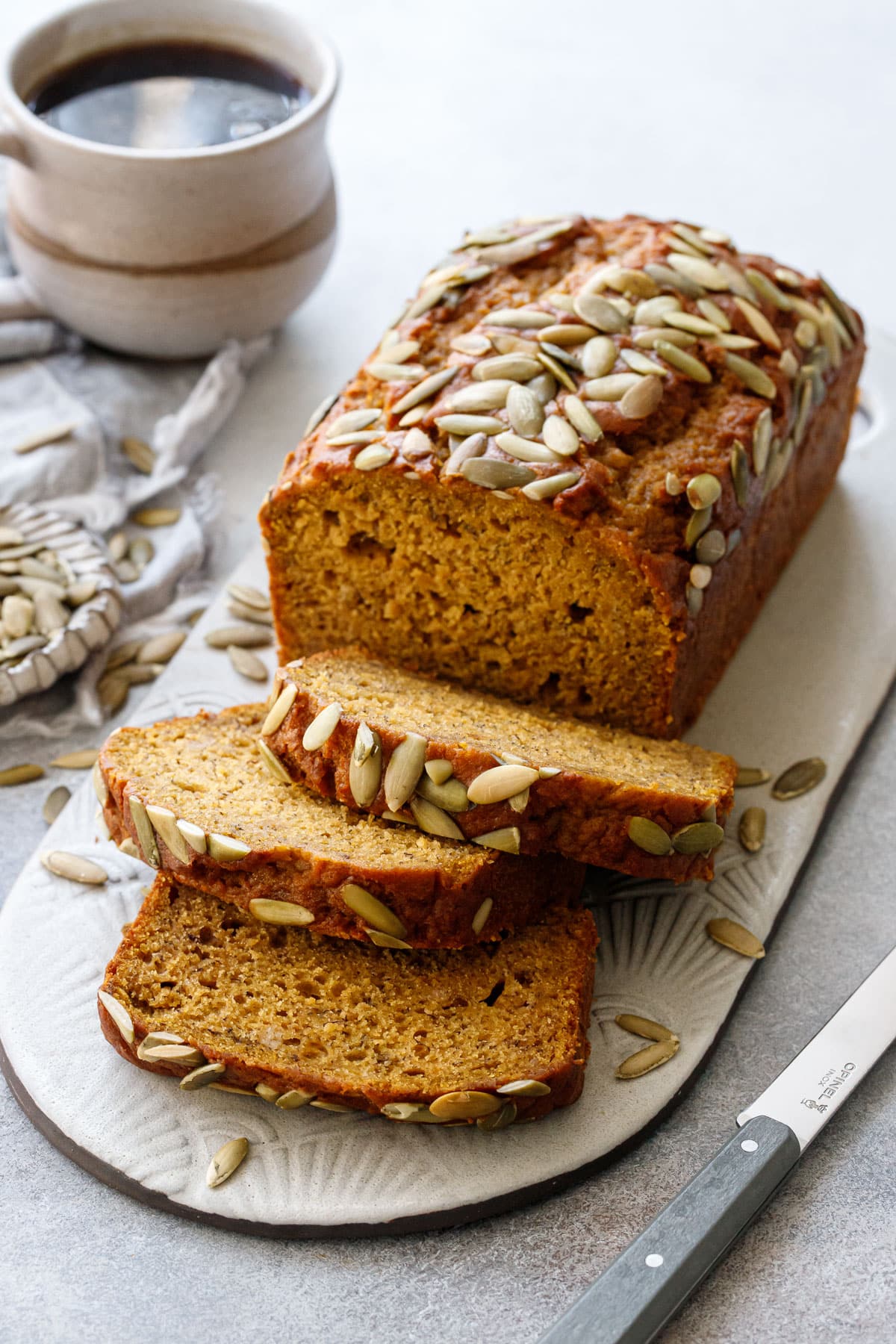 Spiced Pumpkin Banana Bread Love And Olive Oil this-healthy-pumpkin-banana-bread-recipe-is-made-with-greek-yogurt-a