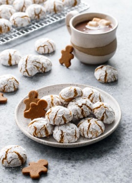 Gingerbread Amaretti Cookies