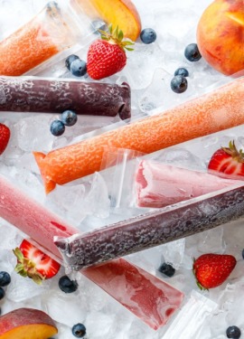 Freezer Jam Fruit Ice Pops