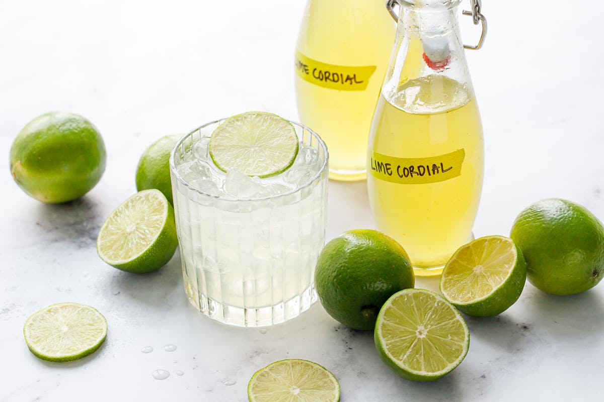 Homemade Lime Cordial (Just 2 ingredients!)