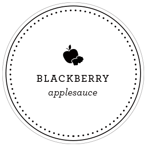 Blackberry Applesauce Label