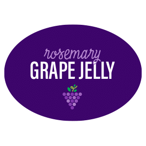 Rosemary Grape Jelly Label