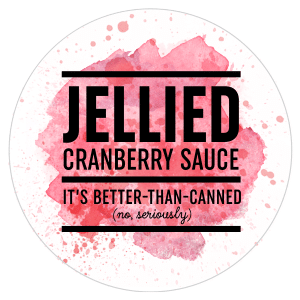 Jellied Cranberry Sauce Label