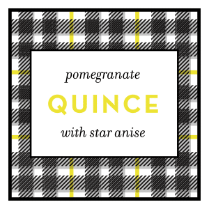 Pomegranate Quince Jam Label