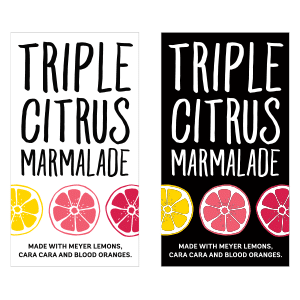 Triple Citrus Marmalade Label