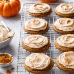 Caramel Pumpkin Cookies with Salted Caramel Frosting