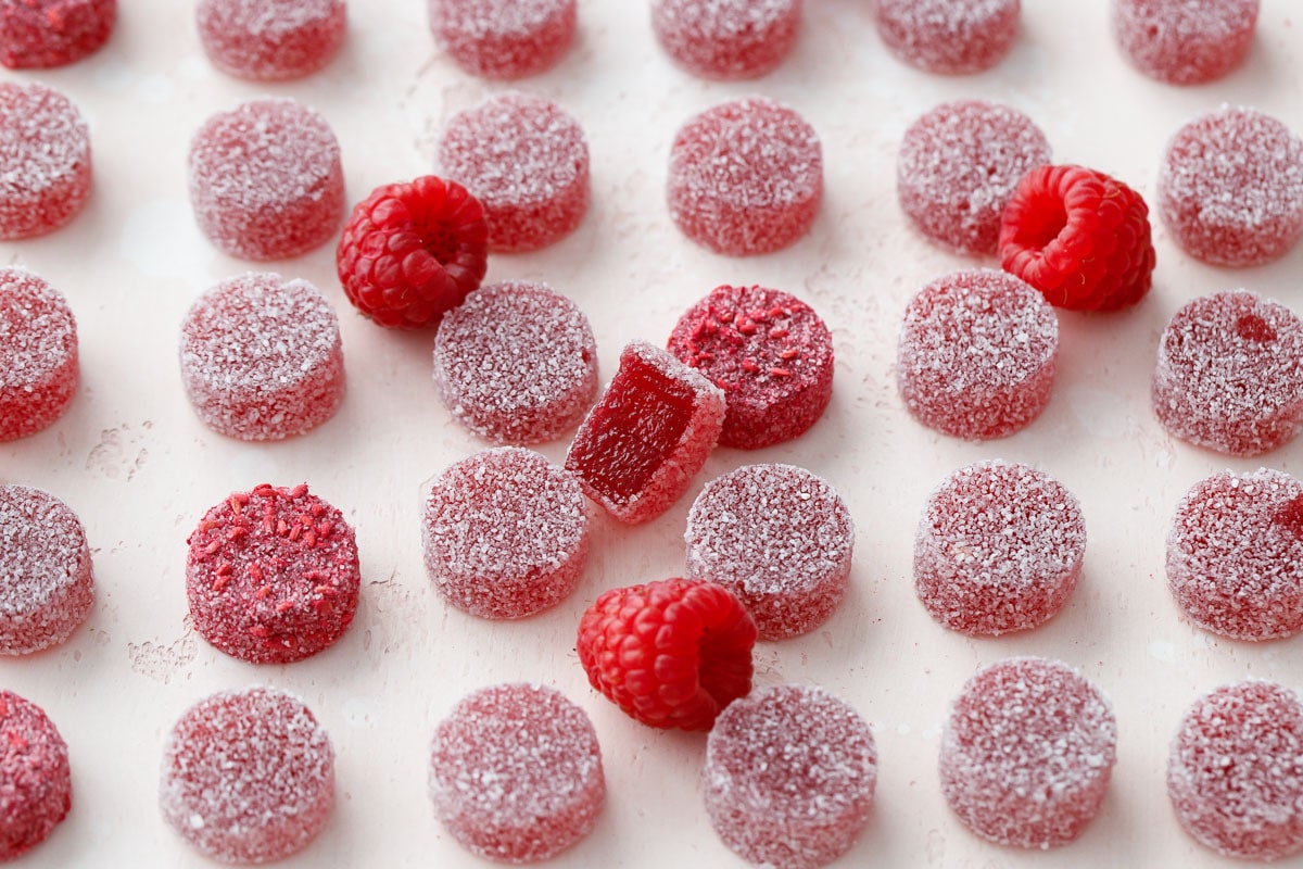 Homemade Raspberry Pectin Gummies (no Gelatin!)