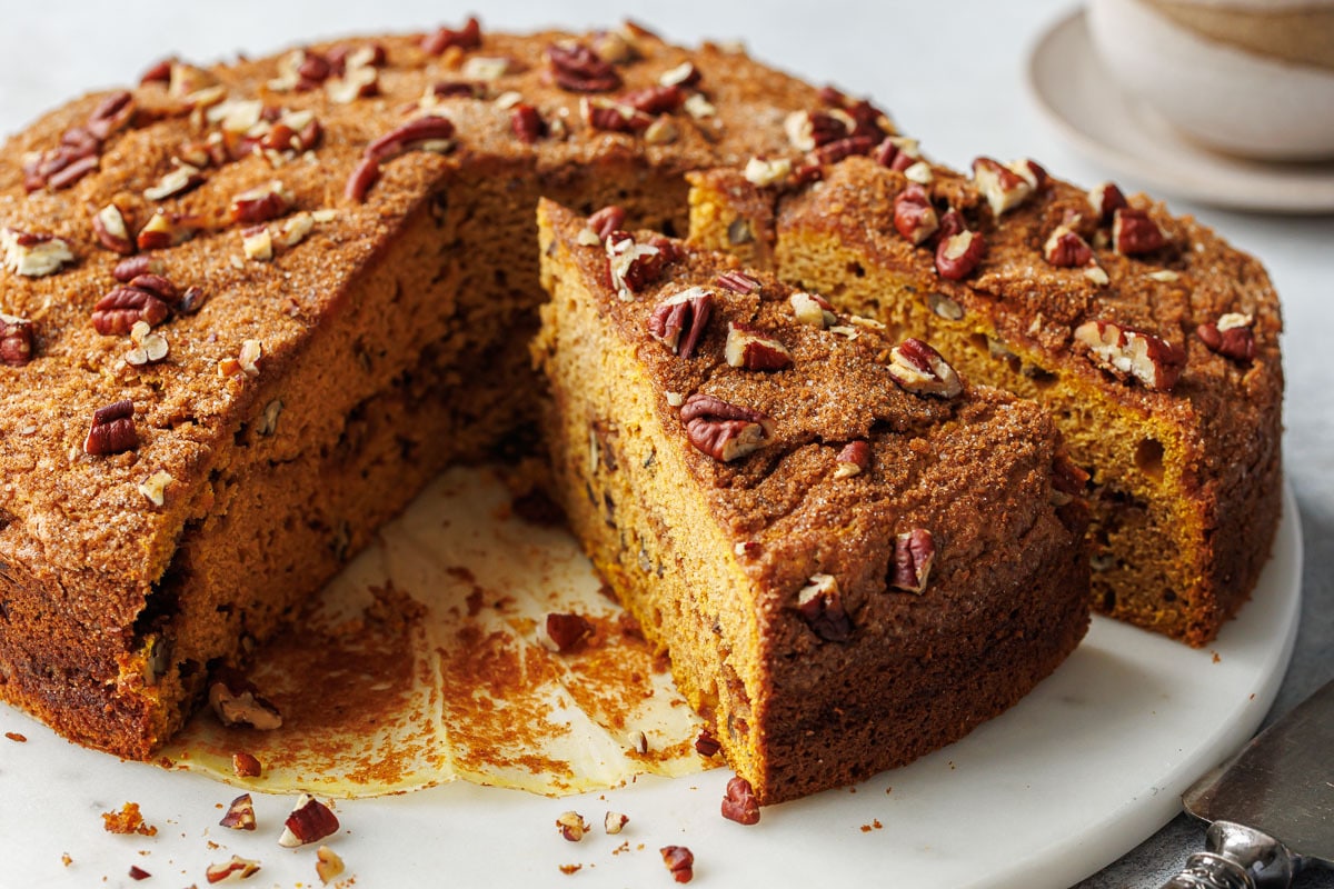 Pumpkin Pecan Coffee Cake