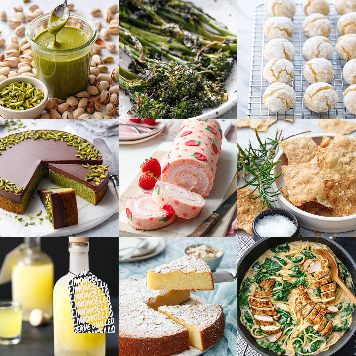 Photo grid of 9 top visited recipe posts of 2024.