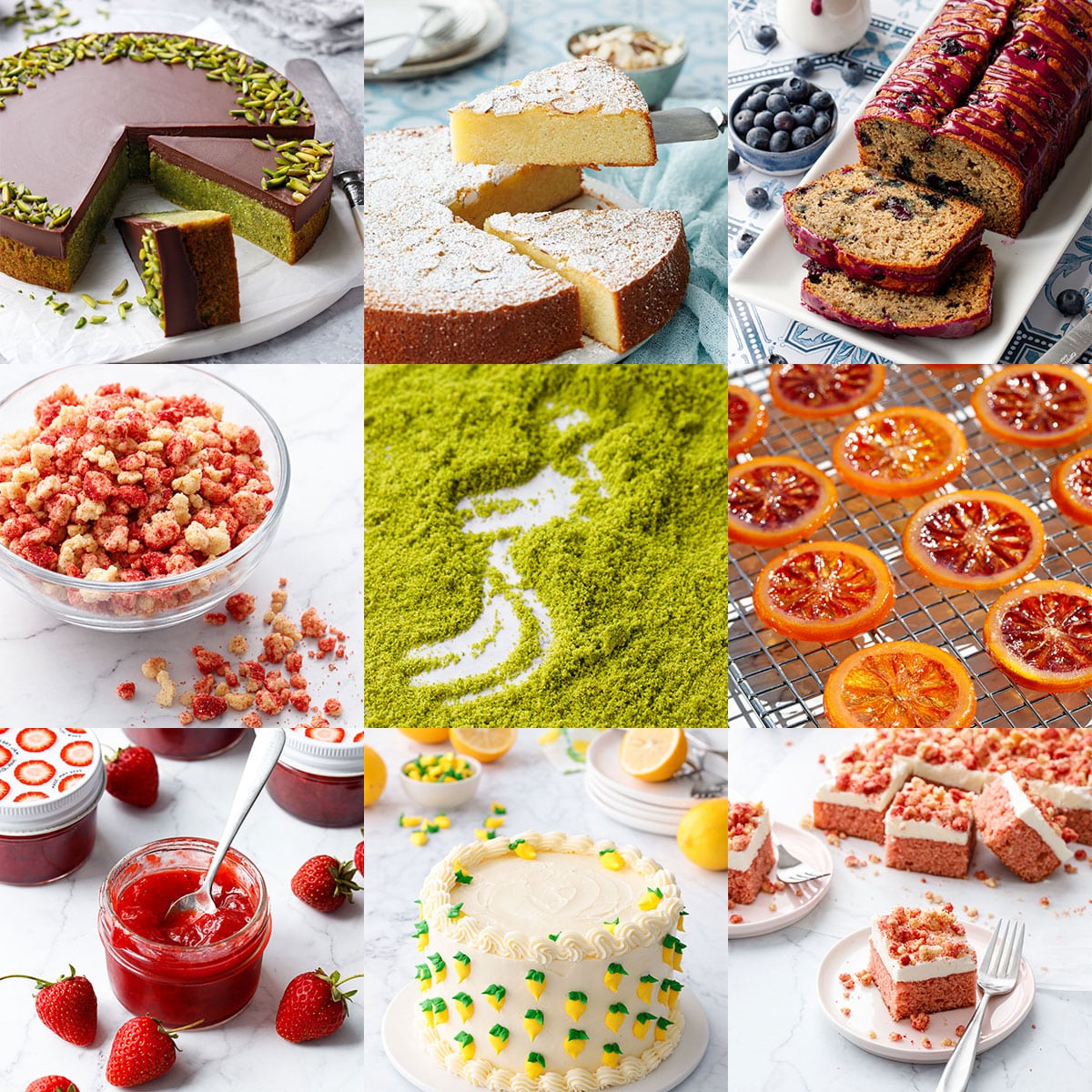 Photo grid of 9 top recipe posts published in 2024.