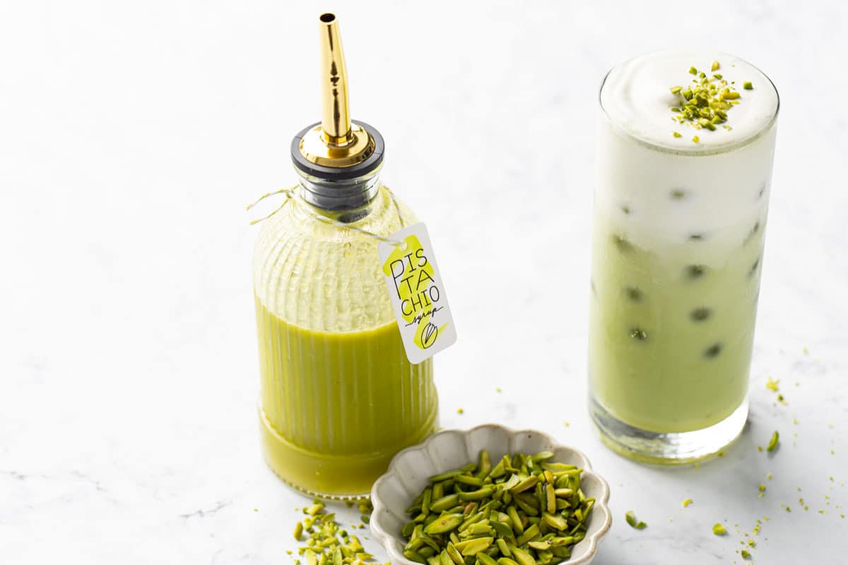 Homemade Pistachio Syrup (that actually tastes like pistachios!)