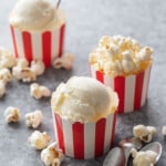 Buttered Popcorn Ice Cream (Eggless!)