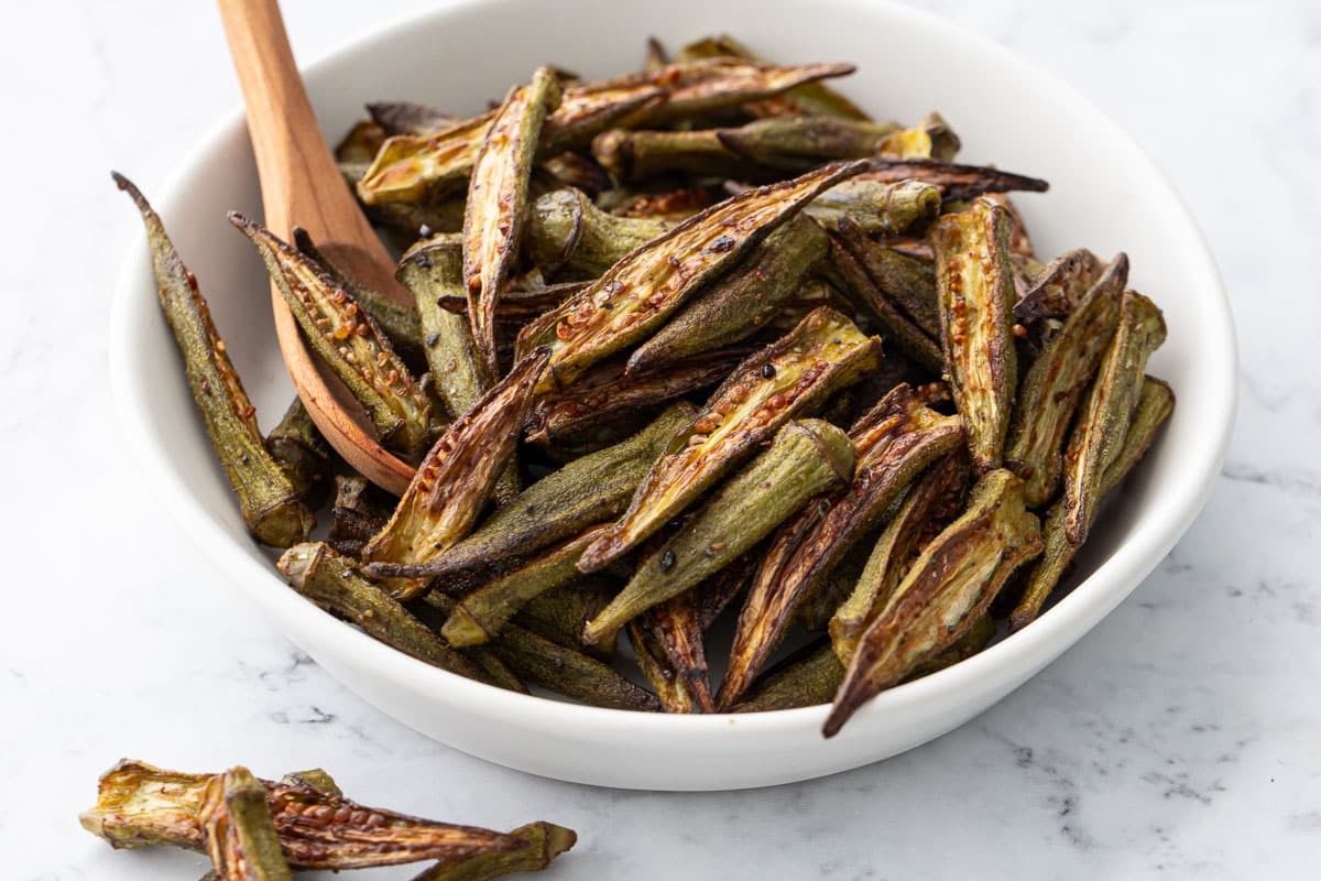Crispy Oven-Roasted Okra