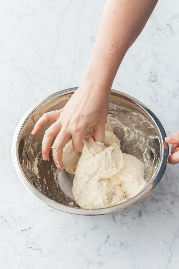 Using the pincer method to incorporate the salt.