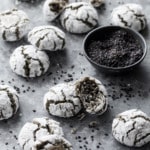 Black Sesame Amaretti Cookies